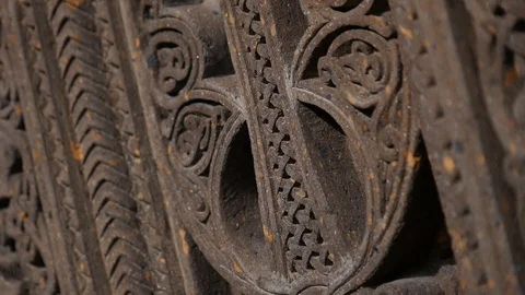 Cross-Stone Closeup Stock Footage 107258532