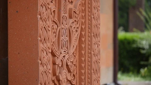 Cross-Stone Red Stock Footage 107258479