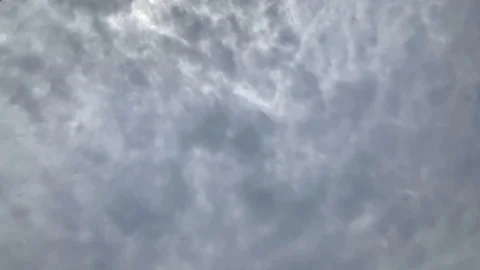 Cross streaming cloud layers look like scintillating light in shallow water Stock Footage 129036606