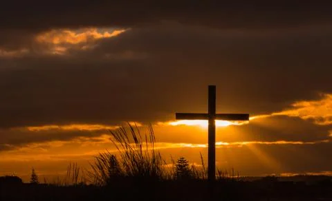 Cross Sun Clouds Stock Photos