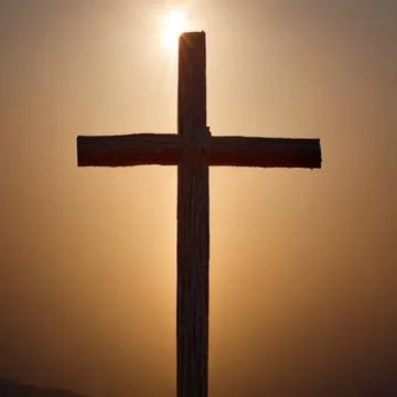 Cross in Sun Illustrazione stock