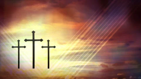 Cross Sunrise Stock Footage 50760210