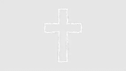 Cross symbol hand-drawn scribble animation. Pen marker doodle style. Sketch.. Stock Footage 292700823