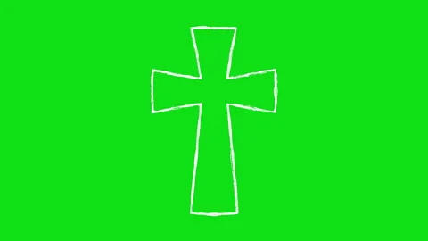 Cross symbol hand-drawn scribble animation. Pen marker doodle style. Sketch.. Stock Footage 340239365