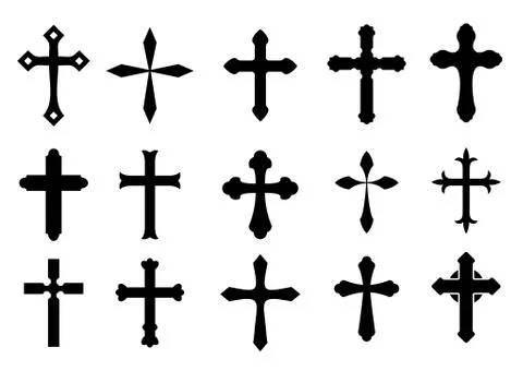 Cross symbols Stock-Illustration