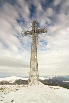 Cross on the top 스톡 사진