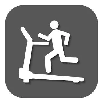 Cross trainer machine icon. Running symbol Stock-Illustration