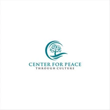 Cross Tree Logo Design idea Stock Illustration