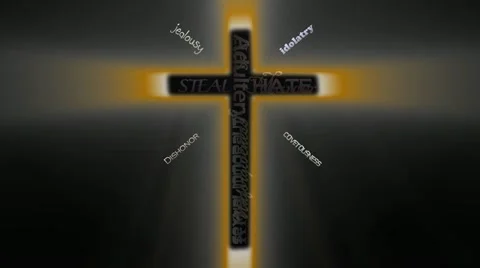 THE CROSS, Two sides of - HD 库存影片 12625387