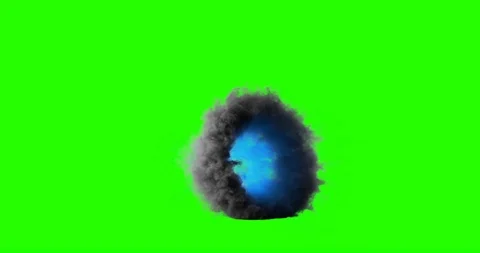 Cross view of 3d animation cloud gate appearing and disappearing with flare. Stock Footage 106392717
