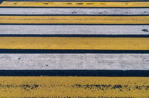 Cross walk empty. Stock Photos