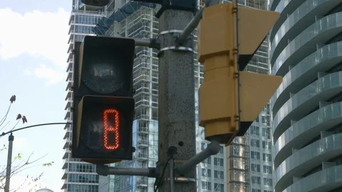 Cross Walk Sign Stock-Footage 82245909