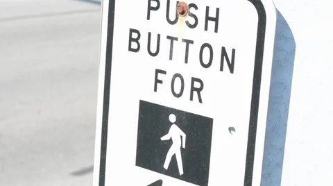 Cross Walk Time Lapse Close Up Stock Footage 37351202