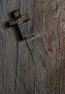 Cross on the wall Stock Illustration