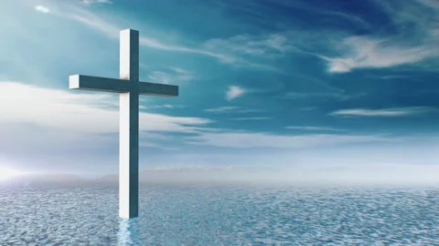 Cross Water Left loop Stock Footage 161880081