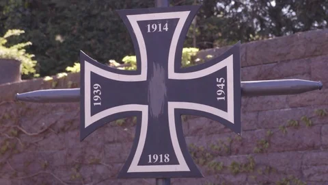 Cross with World War Dates Video stock 74227921