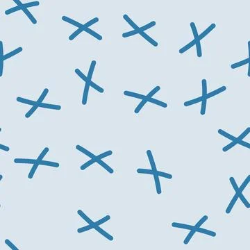 Cross x mark glyph seamless pattern イラスト素材
