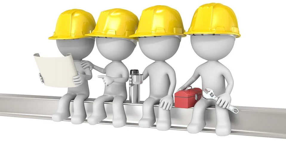 On a Crossbeam. Stock Illustration