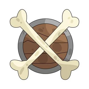 Crossbones illustration Stock Illustration
