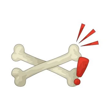 Crossbones illustration 스톡 일러스트