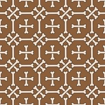 Crossbones texture with outline vector stock illustration. Seamless pattern.. Stock-Illustration