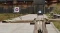 Crossbow is aimed at target HD Footage