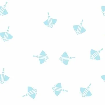 Crossbow medieval weapon glyph vector seamless pattern Stock Illustration