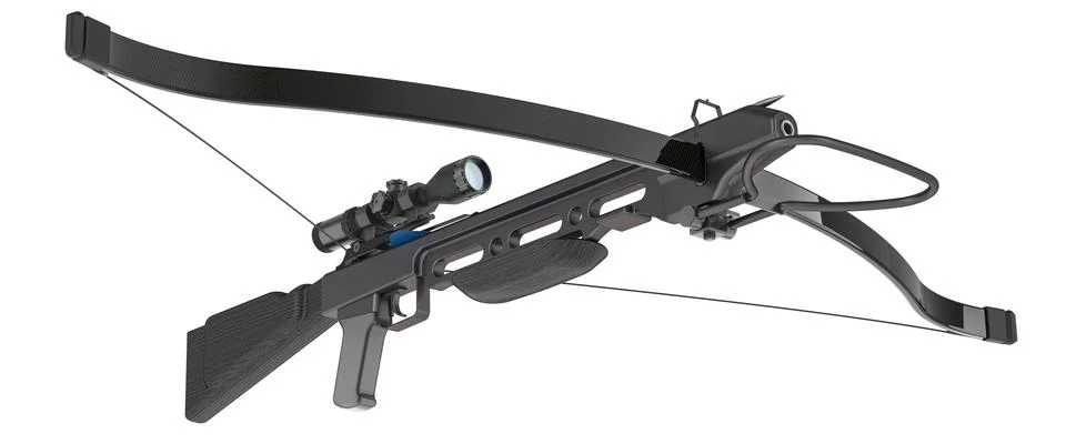 Crossbow with Scope, 3D rendering 스톡 일러스트