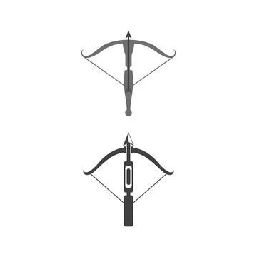 Crossbow Vector icon design illustration Stock Illustration