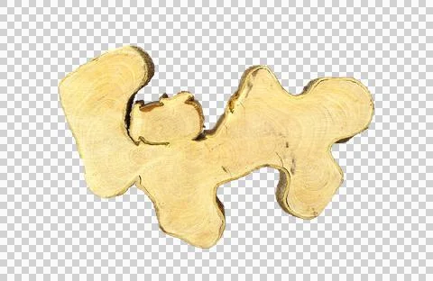 Crosscut of a tree log with striped texture Foto stock