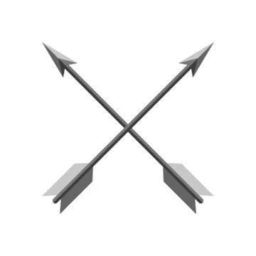 Crossed arrows icon. Vector illustration Stock Illustration