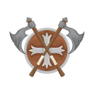 Crossed Axe Illustration Stock Illustration