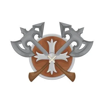 Crossed Axe Illustration Stock Illustration