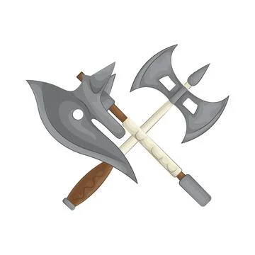Crossed Axe Illustration Stock Illustration