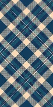 Crossed background texture fabric, mesh check seamless vector. Softness tar.. Stock Illustration