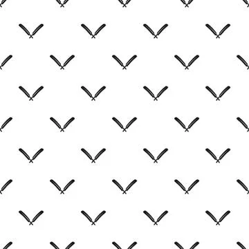 Crossed cricket bats pattern seamless vector Illustrazione stock