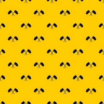 Crossed flags pattern Stock Illustration