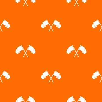 Crossed flags pattern seamless Stock Illustration
