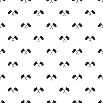 Crossed flags pattern vector Stock Illustration
