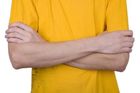 The crossed hands Stock Photos