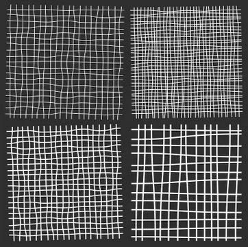 Crossed lines abstract patterns, textures Stock Illustration