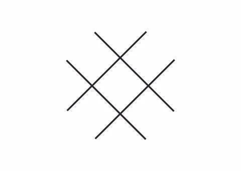 Crossed lines icon Stock Illustration