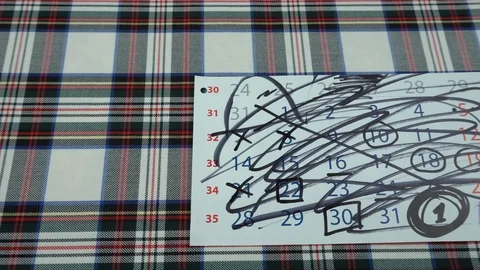 The crossed-out month Stock Footage 105048737