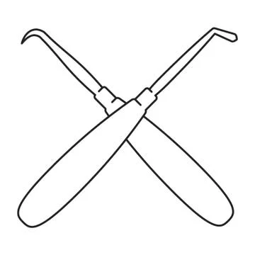 Crossed Probes Stock Illustration