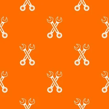 Crossed spanners pattern seamless Stock Illustration