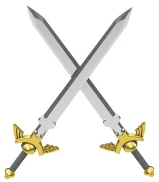The crossed swords Stock Illustration