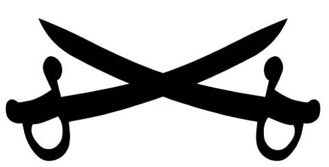 Crossed Swords 库存插图