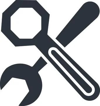 Crossed tools Stock Illustration