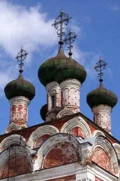 Crosses and cupolas Stock Photos