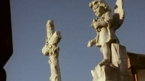 Crosses and Faces Stock-Footage 86337980
